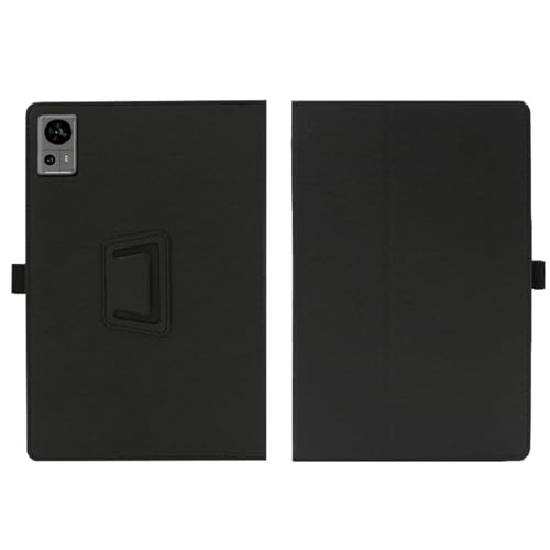 elfofle Case for Doogee T20s Case / T20 Rotation Tablet Case Protective Cover Faux Leather Tablet Flip Case Cover with Stand Function Black - Image 2