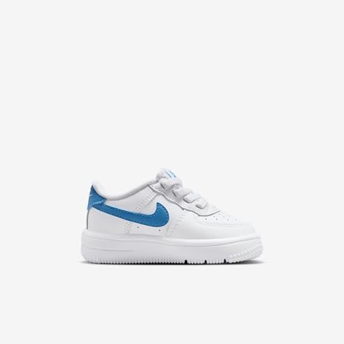 Nike Force 1 Low EasyOn Baby/Toddler Shoes (FN0236-115, White/Blue Beyond)3