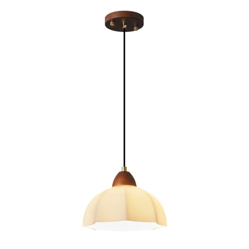 Lustre de chevet médiéval en verre rétro américain LED 7,9 pouces