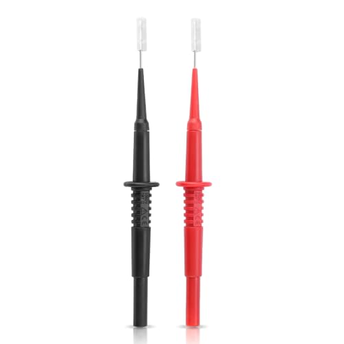 Image of Yoidesu 2Pcs P5008 Test Probe,Fully Insulated Quick Pierce Testing Clips Needle,Black Red Banana Socket Connection Wire Multimeter Testing Probes
