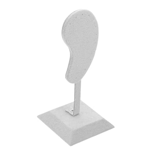 BESPORTBLE Espositore per Orecchini e Organizer Gioielli in Velluto Grigio, Supporto Portaoggetti Base Piatta per Esposizione Casa e Negozi, Porta Orecchini Decorativo e Funzionale
