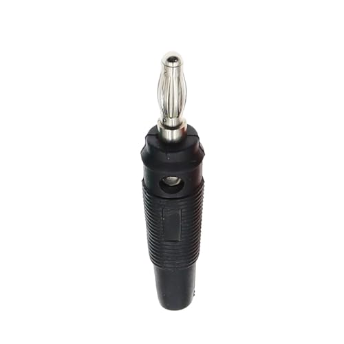Connecteurs bananes pour câbles de haut-parleur cuivre 4mm noir lot de 10