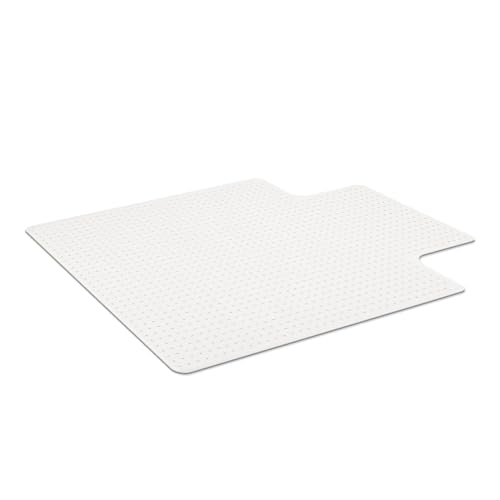 Realspace™ Heavy Duty Chair Mat for Carpet with Lip, Ramped Edge, 36" x 48", Clear