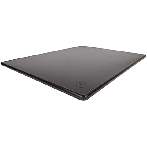 Thirteen Chefs Cutting Boards for Kitchen - 20 x 15 x .5" Black Color Coded Plastic Cutting Board with Non Slip Surface - Dishwasher Safe Chopping Board Cover