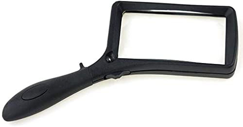 Educational Hobby Magnifiers, Handheld Rectangular with Led Light Reading Aids Magnifiers