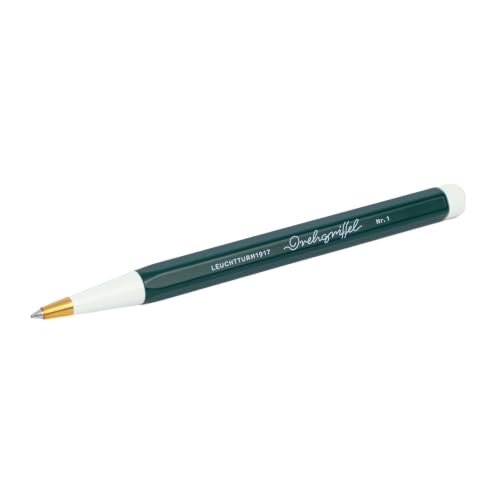 Image of LEUCHTTURM1917 Ball Point Pen Drehgriffel No.1 Forest Green | Royal Blue Ink, Twist Mechanism, Smooth Writing, Premium Writing Pen, Gift, Journaling, Planner