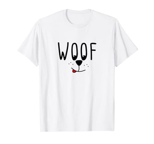 Woof! Pet Lovers Cute Puppy Dog Cartoon for Men, Women, Kids Maglietta