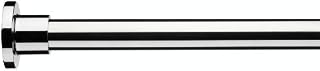 Croydex Superline Stainless Steel Modular Shower Rod Kit with Ceiling Support and Curtain Rings Can Be Fitted L-Shaped, Large L-Shaped, U-Shaped or Straight