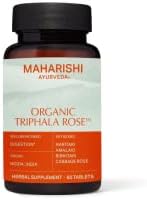 Maharishi Ayurveda - Organic Triphala Rose (previously Digest Tone) | Natural Gut Health Supplement with Vijaya Haritaki for Bloating & Occasional Constipation | Vegan Gluten-Free Digestive Aid