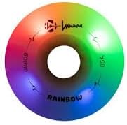 Luminous Quad LED Wheel 62MM 85A Rainbow