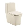 Swiss Madison Well Made Forever SM-1T106BQ, Concorde One Piece Square Toilet Dual Flush 1.1/1.6 gpf in Bisque