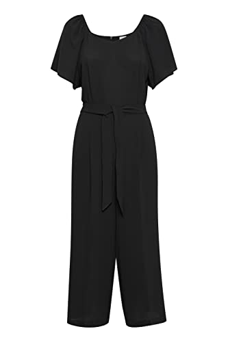 ICHI Salopette Femme pantalon jean mode tendance casual et confortable