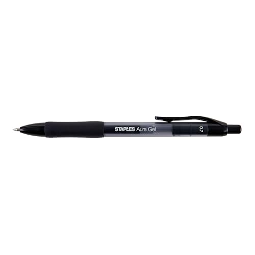 Bolígrafos Retráctiles de Gel Staples 0.7mm Negro 36 Unidades miniatura 3