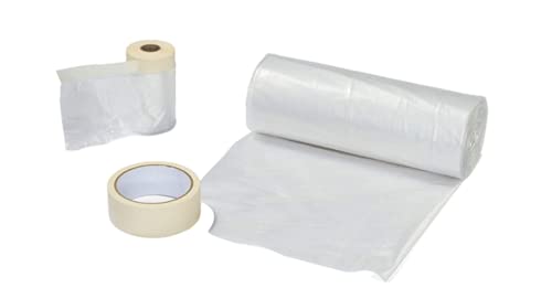 WAGNER Universal Extra Abdeckset inkl. Abdeckfolie 4 x 6 m, Abdeckfolie mit Klebeband 20 m x 0,55 m, Malerklebeband 20 m x 36 mm