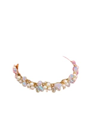 SparklingFloral Kundan Studded mathapatti Sheesh Patti Hairband - Traditional Golden Headpiece for Women and Girls jewellery