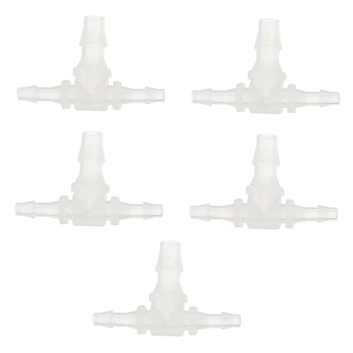 PRETYZOOM 5Piezas Conectores De T De Acuario De Plástico Juntas De T De Vías Para Tuberías De Acuario Reparación y Extensión Aire Instalación y Duradera