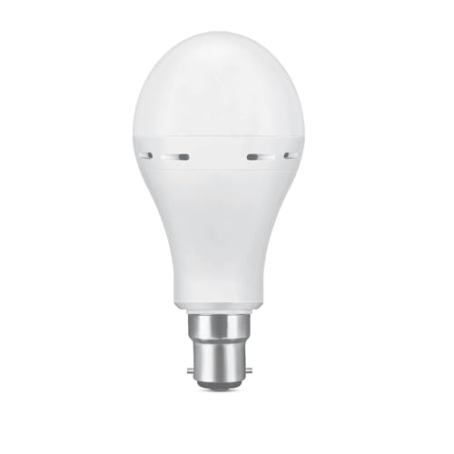 Image of wipro Garnet 14W LED Emergency Bulb | Cool Day White (6500K) | B22 LED Bulb Base | Inverter Bulb for home, with 4 Hours battery back up| Li-ion Battery | Over charging Protection | Pack of 1