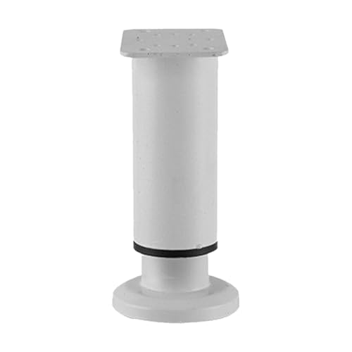 Pata para armario ajustable, soporte de mesa retráctil, pata de metal de 12 x 2 pulgadas con base antideslizante, pie de control de altura, soporte para muebles con diseño de bloqueo
