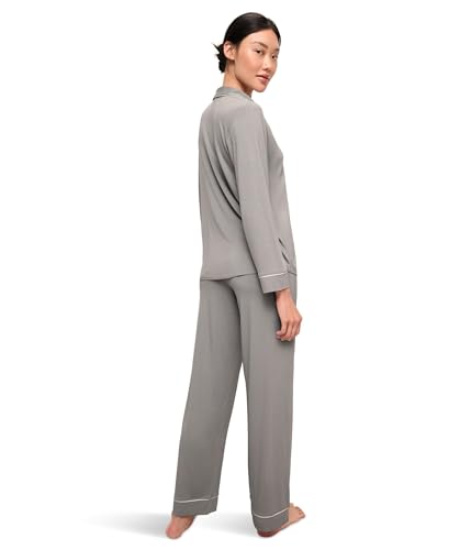 Image of Eberjey Gisele Classic Women's Pajama Set | Long Sleeve Shirt + Long Pants