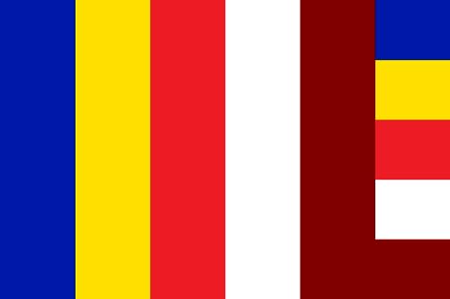 Drapeau bouddhiste tibétain large contre le stress et pour méditer