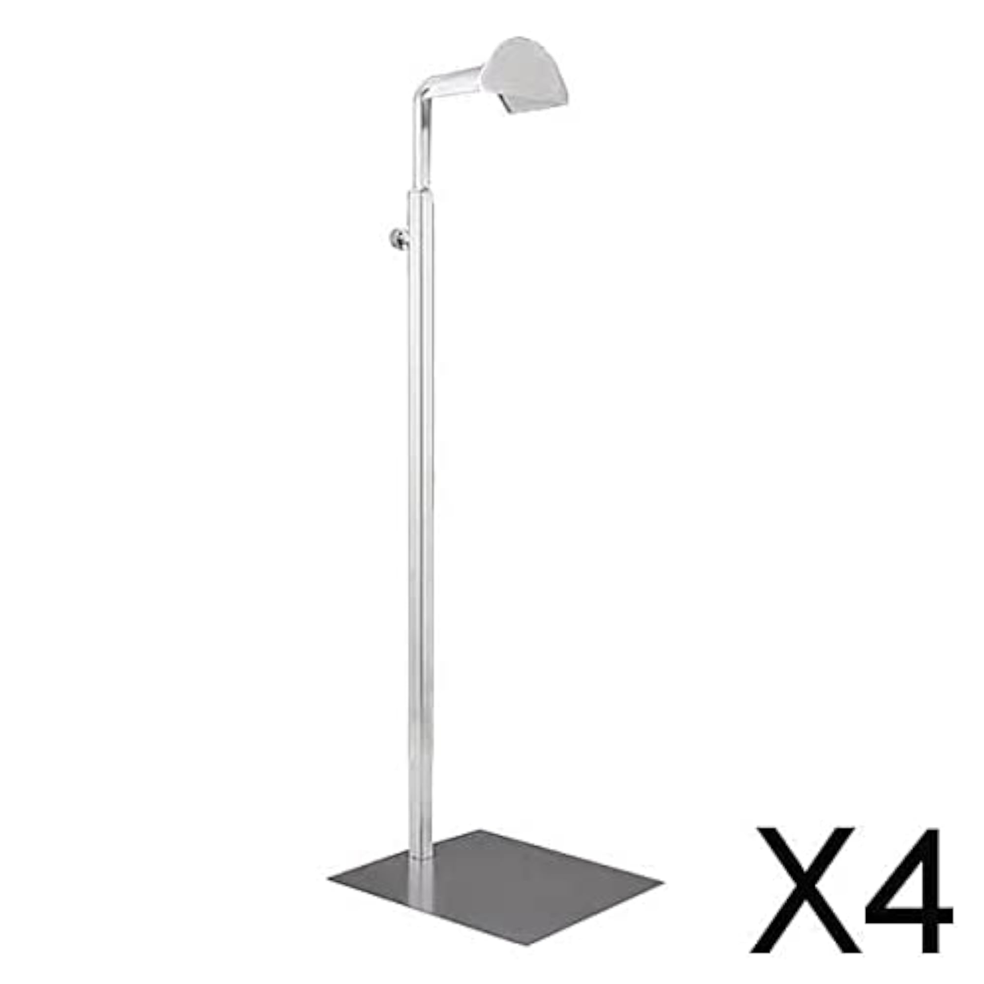 Adjustable Display Stand Rack Holder for Handbags, Silver