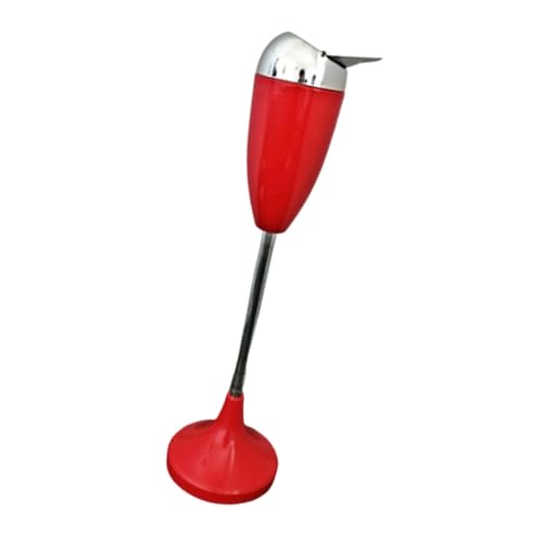 Cendrier rétractable en métal 1 touche - Mécanisme de nettoyage automatique - Résistant aux intempéries - Finition chromée - Grandes bases stabilisantes - Hauteurs commerciales - Cendrier de table/sol