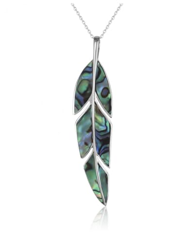Pendentif Collier Femme Argent 925 Aden Nacre Abalone JAVA