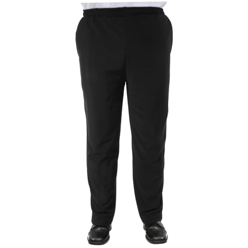 Didiseaon Par Ropa De Trabajo para Chef Trabajar Traje Pantalones De Cocinero Uniforme Cocina Accesorio Pantalones De Chef Hombre Negro Mujer Pantalón Hombres Laboral Multitud Abrigo Black
