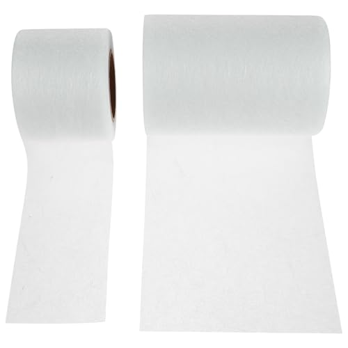 WRITWAA 2 Piezas Lámina de Unión Fusible de Doble Cara para Coser, Adhesivo para Telas Pa Blanco, Activado por Temperatura, Fácil y Rápido para Dobladillos y Reparación de Ropa, 20 M
