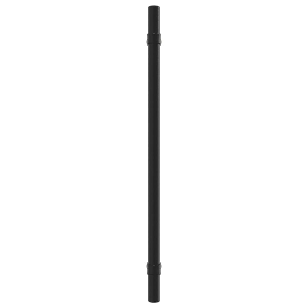 Tiradores de muebles de acero inoxidable con recubrimiento en polvo negro 224 mm Distancia entre orificios 10 unidades para armario, cajón, cocina, baño, diseño vintage, duradero y resistente