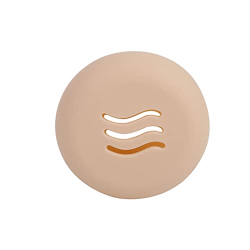 Round Face Makeup Puff Holder Powder Puff Case For Travel Face Makeup Puff Silicone Container Powder Puff Carrying Case