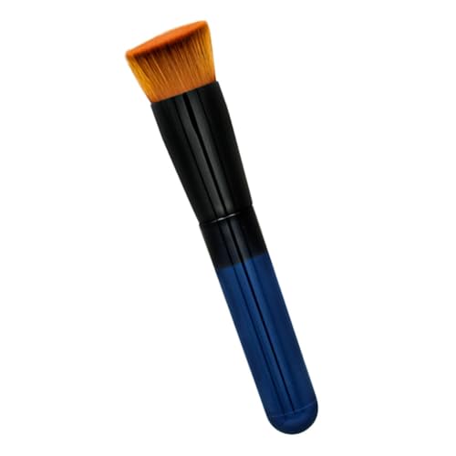 VILLCASE Brocha Plana Angular para Base y Colorete con Cerdas Sintéticas Suaves, Herramienta de Maquillaje Portátil para Aplicar Crema Líquida y Polvo, Adecuado para Rostro y Uso Diario