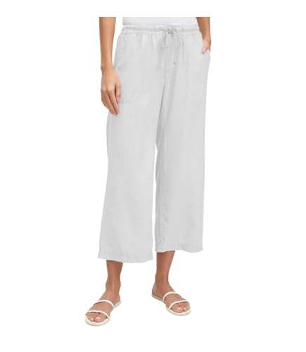 Splendid Women's Angie Crop Wide Leg Pants, White, X-Large