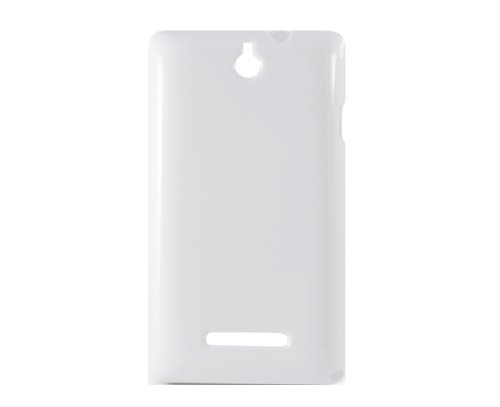 KSIX smart your tech Flex Cover for Sony Xperia E - White