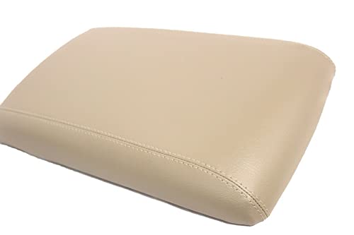 kar designers Fits 2003-2006 Ford Expedition Synthetic Beige Leather Center Console Lid Armrest Cover (Skin Only)