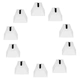 Healifty Schiebereglerknöpfe Faderkappen 10 Stück Weiß Kunststoff für Mischpult Ersatzteile 4mm Lochdurchmesser Komfortabler Reibungsbetrieb für Tonstudio Verwendung