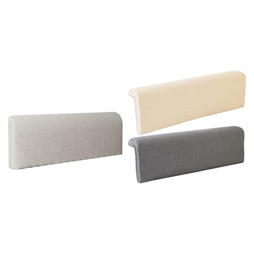 Image of Dorm Headboard Cushion for Dorm Room Decoration Modern Soft Backrest Cushion Light Gray