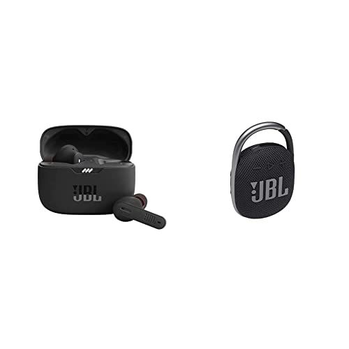 Image of JBL Tune 230NC TWS, Active Noise Cancellation Earbuds with Mic & Clip 4, Wireless Ultra Portable Bluetooth Speaker