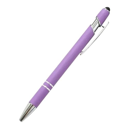 Stylos à bille violet avec embout tactile pour gravure laser - Lot de 200