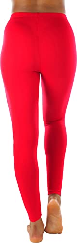 Image of ToBeInStyle Women's Skinny Fit Cotton Full Length Leggings Tights - Regular and Plus Sizes