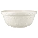 Mason Cash Merry & Bright S16 (3.17 Qt) Embossed Mixing Bowl | Cream