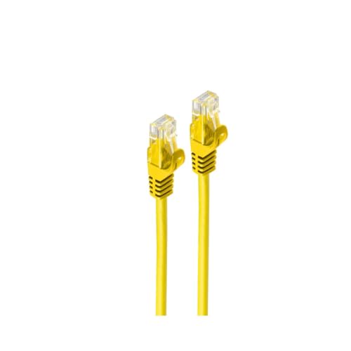Shiverpeaks® BASIC-S Câble réseau Ethernet LAN RJ45 U/UTP CAT 7 10 Gbit/s 600 MHz Jaune 7,5 m