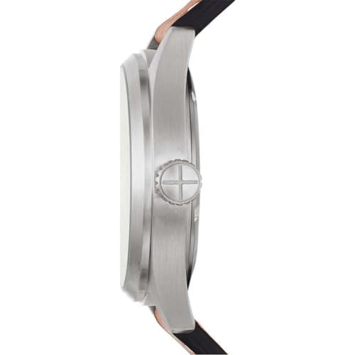 FOSSIL Defender Watch for Men, Solar Powered Three Hand Date with Stainless Steel or Leather Strap