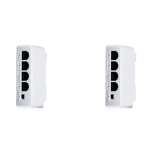 Bloepum 2Pcs 4 Ports 1 to 3 Port PoE Extender Passive Cascadable IEEE802.3Af 100Mbs for IP Transmission Repeater Switch NVR IP