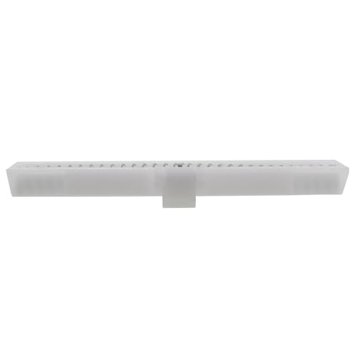 2PCS White ABS Material Double Folding Door Sliding Guide Rails Hardware Fitting Fastening Device Suitable for 1 Inch to 1-3/8 Inch Folding Gate miniatura 3