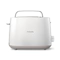 Philips Home HD2581/00 Toaster mit Brötchenaufsatz Weiß