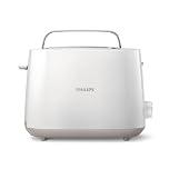 Philips Tostadora - 2 Ranuras, 8 Ajustes, Rejilla Calientabollos, Descongelación, Elevación Alta, Apagado Auto, Blanco (HD2581/00)