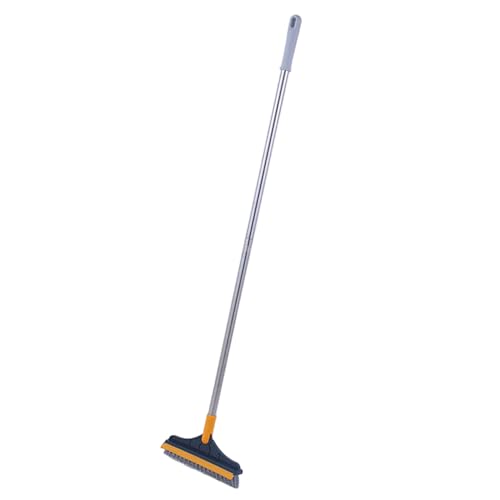 Cepillo Limpiador de Azulejos 2 en 1 con Mango Largo, Ajustable, extraíble y para Colgar, Ideal para Limpiar duchas, baños, garajes, cocinas, Paredes, bañeras y Azulejos.