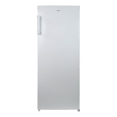 Igenix IGTF055W Freestanding Tall Freezer, 2 Shelves with Flap Closures, 3 Clear Freezer Drawers, Reversible Door, 160 Litre Capacity, 55 cm Wide, White