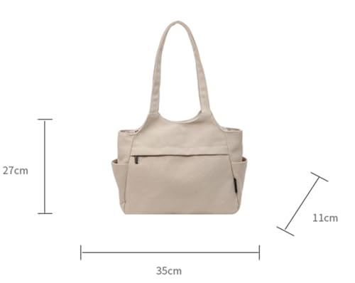 Bolso Hobo de Lona Casual para Mujer miniatura 4